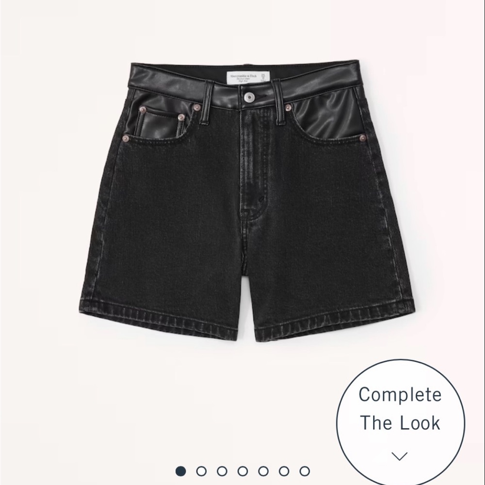 The Dad Short by Abercrombie and Fitch - black leather 25